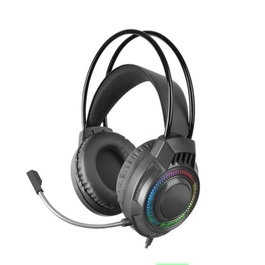 Mars Gaming MH124 FRGB Casque Gaming Filaire Noir - Son 40mm, Micro Flexible, Multiplateforme