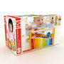 Hape Banc de Musique avec Xylophone en Bois, 2 Modes de Jeu (Xylophone ou Percussion des Billes), Dimensions 24x15x13,5 cm