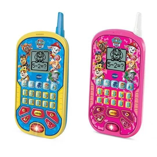 VTech - Smartphone Éducatif Pat' Patrouille - 6 Activités - Appels et Messages Vocaux - Version Française - Pour Enfants de 3 Ans et Plus