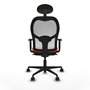 Chaise de Bureau avec Appui-tête Jorquera Piqueras y Crespo 1D036N1 Orange
