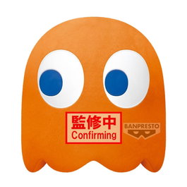 Banpresto Peluche Super Big Plush Pac-Man Fantôme Clyde Orange Taille XXL Officiel