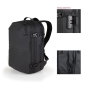 TooQ TQBP-V101-BK Sac à Dos de Voyage 30-55 L avec Compression Vide, Compartiment PC 17", Noir