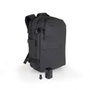 TooQ TQBP-V101-BK Sac à Dos de Voyage 30-55 L avec Compression Vide, Compartiment PC 17", Noir