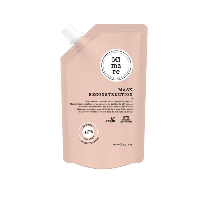 Mimare - Mascarilla Reconstrucción 480ml - Masque reconstructeur intense pour cheveux épais, fins et moyens - Avec huile d'Abyssinica - Hydratation et brillance Mimare - Mascarilla Reconstrucción 480ml - Masque reconstructeur intense pour cheveux épais, fins et moyens - Avec huile d'Abyssinica - Hydratation et brillance