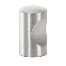 HERRAJES ALK Pomo cylindrique Gusta, Inox mat, 15 mm, 26 mm