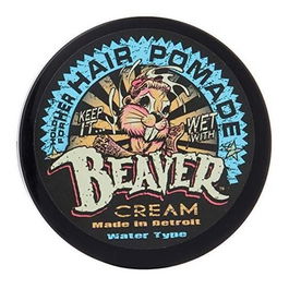 Cock Grease Beaver Cream Water Type, Pommade coiffante pour femmes, Finition brillante, Tenue légère à moyenne, 110 g