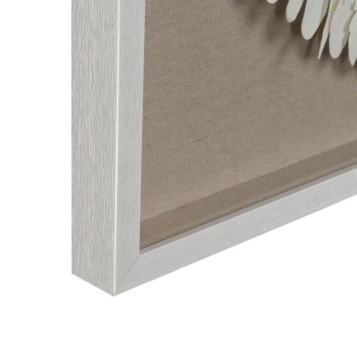 BigBuy Home Toile Deco Blanc Taupe 90 x 5 x 90 cm BigBuy Home Toile Deco Blanc Taupe 90 x 5 x 90 cm