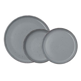 Assiettes Quid Duna Gris Céramique 12 Pièces