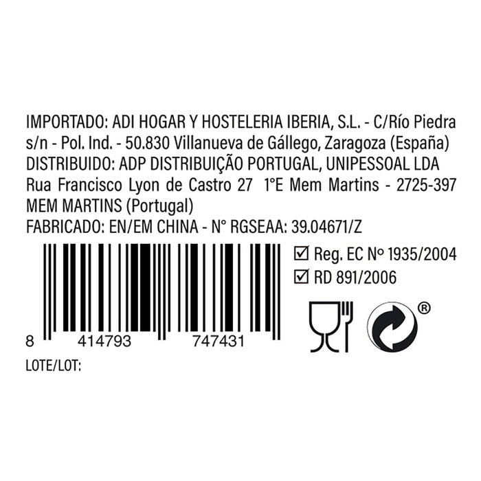 Quid Vaisselle Céramique Duna 12 Pièces - 4 Personnes Gris Finition Décorée Apte Lave-vaisselle Micro-ondes