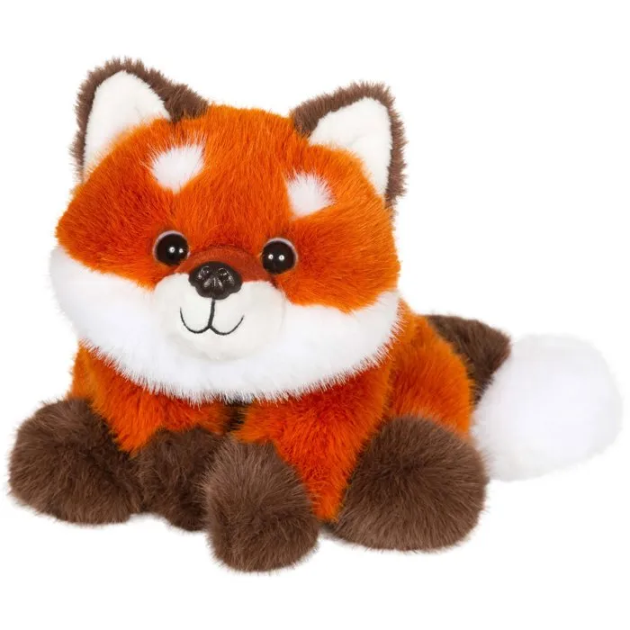 Gipsy Toys Peluche Floppy Choopy Renard roux 22 cm - Texture réaliste deux longueurs de poils - Orange Marron Blanc