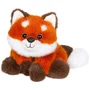 Gipsy Toys Peluche Floppy Choopy Renard roux 22 cm - Texture réaliste deux longueurs de poils - Orange Marron Blanc