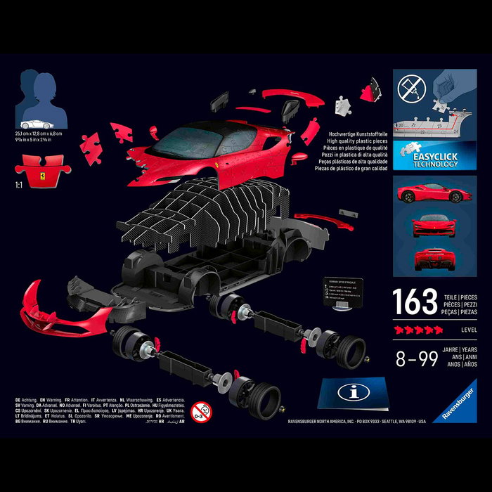 Ravensburger Puzzle 3D Iconics - Ferrari SF90 Stradale