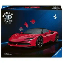 Ravensburger - Puzzle 3D Iconics Ferrari SF90 Stradale - 108 pièces en plastique à assembler sans colle - Construction stable