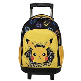 MANENTI Valise à roulettes Pokémon pour enfant - Coffre de voyage 44 cm (44x33x22 cm) - Trolley