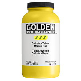 Golden Jaune de Cadmium Moyen Acrylique Fluide 946 ml