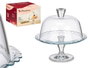 Pasabahce Tarte en verre avec pied et couvercle 26 cm (Set de 2)