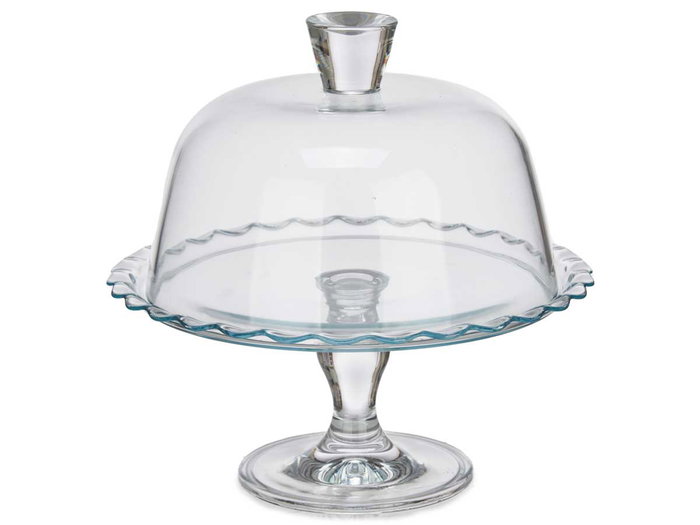 Pasabahce Tarte en verre avec pied et couvercle 26 cm (Set de 2) Pasabahce Tarte en verre avec pied et couvercle 26 cm (Set de 2)