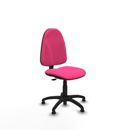 PIQUERAS Y CRESPO Chaise de bureau Algarra Rose en simili cuir avec mécanisme de contact permanent, sans accoudoirs