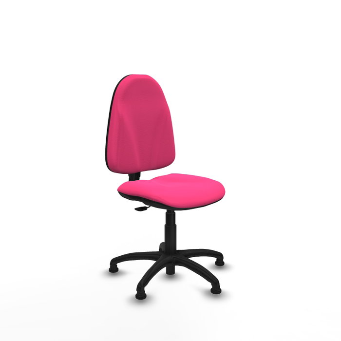 PIQUERAS Y CRESPO Chaise de bureau Algarra Rose en simili cuir avec mécanisme de contact permanent, sans accoudoirs PIQUERAS Y CRESPO Chaise de bureau Algarra Rose en simili cuir avec mécanisme de contact permanent, sans accoudoirs