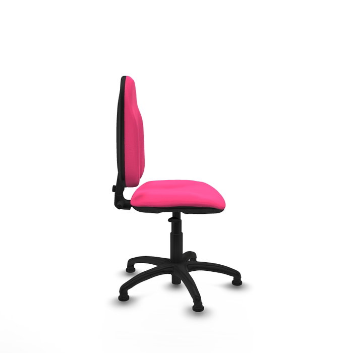 PIQUERAS Y CRESPO Chaise de bureau Algarra Rose en simili cuir avec mécanisme de contact permanent, sans accoudoirs PIQUERAS Y CRESPO Chaise de bureau Algarra Rose en simili cuir avec mécanisme de contact permanent, sans accoudoirs