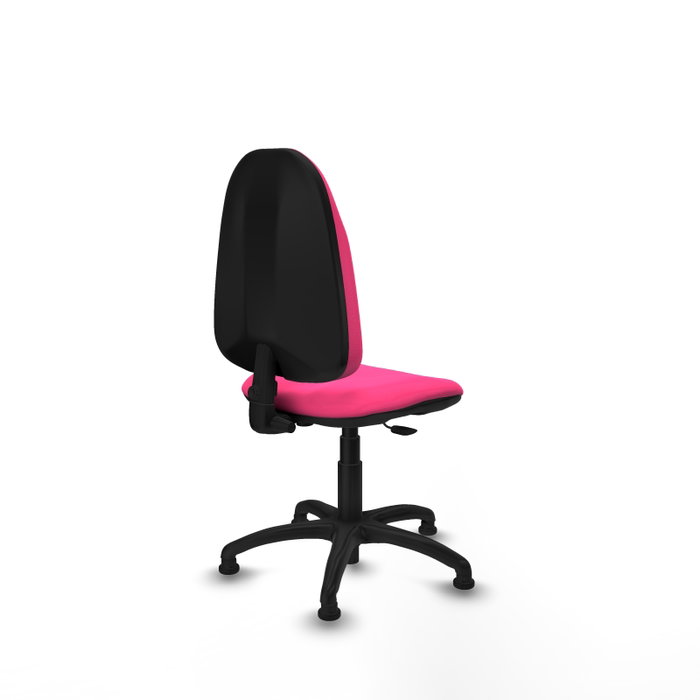 PIQUERAS Y CRESPO Chaise de bureau Algarra Rose en simili cuir avec mécanisme de contact permanent, sans accoudoirs PIQUERAS Y CRESPO Chaise de bureau Algarra Rose en simili cuir avec mécanisme de contact permanent, sans accoudoirs