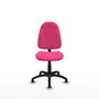 PIQUERAS Y CRESPO Chaise de bureau Algarra Rose en simili cuir avec mécanisme de contact permanent, sans accoudoirs