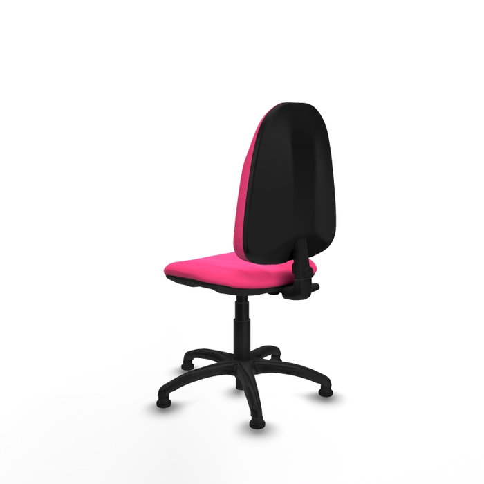PIQUERAS Y CRESPO Chaise de bureau Algarra Rose en simili cuir avec mécanisme de contact permanent, sans accoudoirs PIQUERAS Y CRESPO Chaise de bureau Algarra Rose en simili cuir avec mécanisme de contact permanent, sans accoudoirs