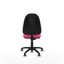 PIQUERAS Y CRESPO Chaise de bureau Algarra Rose en simili cuir avec mécanisme de contact permanent, sans accoudoirs