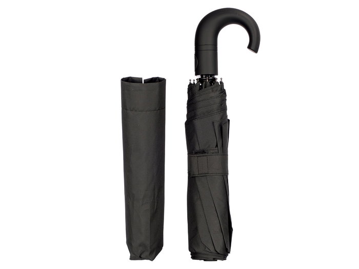 ARTE REGAL Parapluas Plegable Curvo Automatico Negro ARTE REGAL Parapluas Plegable Curvo Automatico Negro