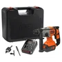 Black + Decker BCD900M1K Perceuse à percussion SDS-plus sans fil 18V 4Ah Li-ion