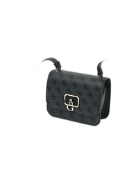 Guess Sac bandoulière en textile Coal Noir 18.5 x 14.5 x 7 cm pour femme - Réf. 79780