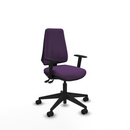 PIQUERAS Y CRESPO Chaise Elche Asynchrone Tissu Pourpre