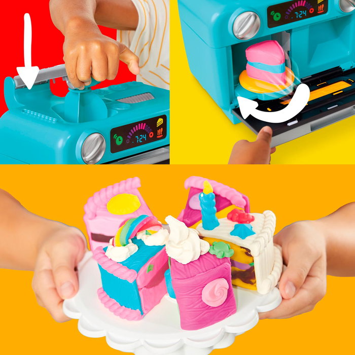 Play-Doh Set Four Gâteaux Horno De Pasteles G0497 - Jouet Pâte à Modeler et Patisserie pour Enfants +3 ans