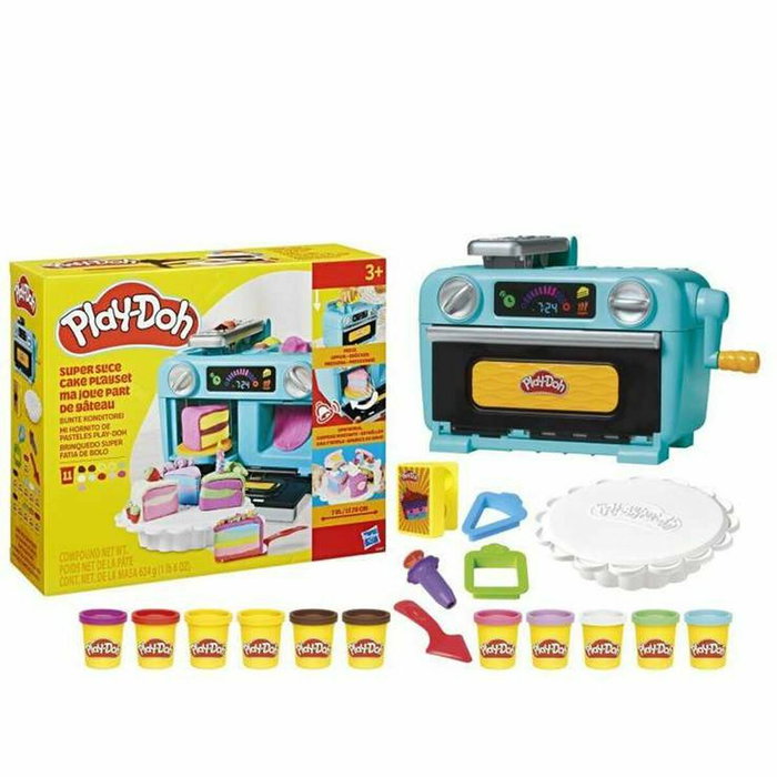 Play-Doh Ma jolie part de gâteau avec four jouet et 11 pots de pâte à modeler