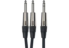 YELLOWCAB 2x Jack Mono Mâle vers Jack Stéréo Mâle 6M Adaptateur Audio - Yellow