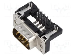 HARTING Connecteur D-Sub Mâle 9 Broches THT Angulaire 90°