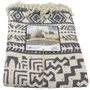 Home Deco Factory Tapis Ethnique Blanc et Noir 140x200 cm