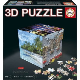 Educa Puzzle 3D Cube Voyage - 216 Pièces