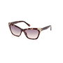 Guess Lunettes de Soleil Femme GU7840 56B Chat Havana Verre Fumée Dégradé 57mm