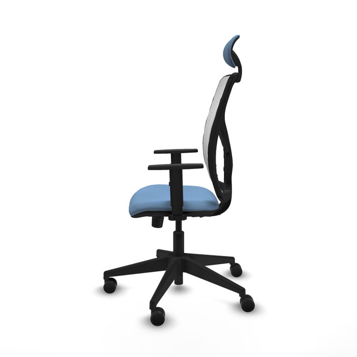 Piqueras y Crespo Chaise de Bureau Motilla Bleu ciel et Blanc