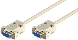 MicroConnect Câble Null Modem D-SUB 9 broches Femelle-Femelle, 1,8 m
