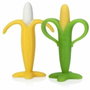 Nuby Lot de 2 anneaux de dentition Banane et Maïs en silicone