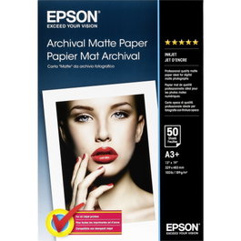 Epson Archival Papier Mat A3+ 50 Feuilles 189g/m²