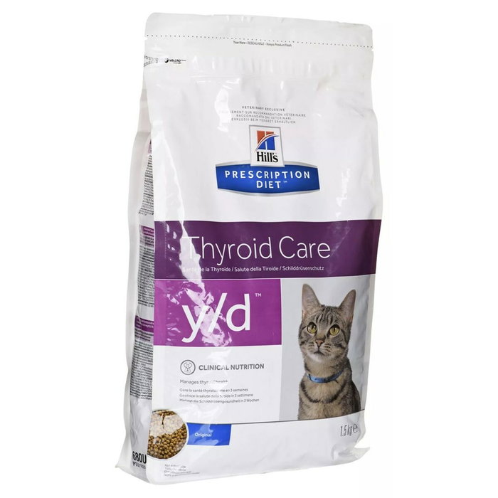 Aliments pour chat Hill's Prescription Diet y/d Feline Adulte Poulet 1,5 Kg Aliments pour chat Hill's Prescription Diet y/d Feline Adulte Poulet 1,5 Kg