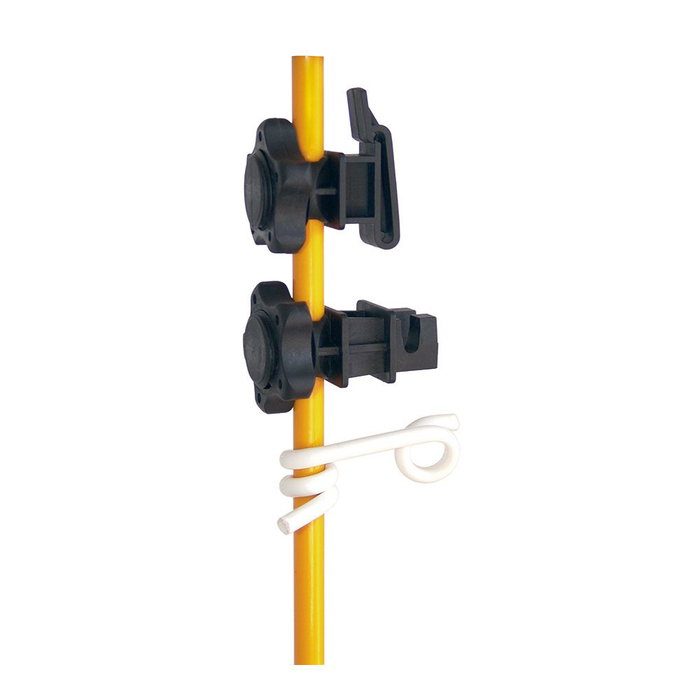 Pastormatic Pack de 50 piquets en fibre de verre jaune 150 cm
