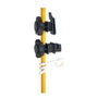 Pastormatic Pack de 50 piquets en fibre de verre jaune 150 cm