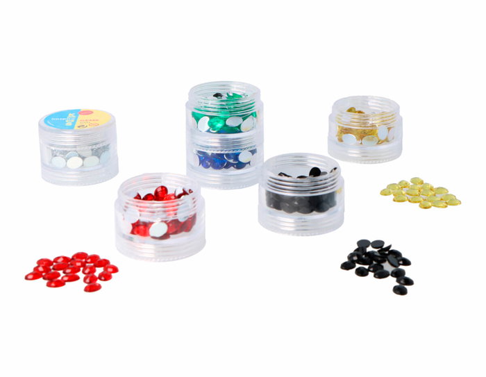 Innspiro Set de Gemmes Acryliques Ovales Couleurs Basiques 6x8mm Innspiro Set de Gemmes Acryliques Ovales Couleurs Basiques 6x8mm