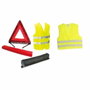 HTC EQUIPEMENT Pack de sécurité avec 1 triangle de signalisation et 2 gilets jaune XL