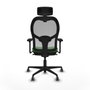 Piqueras y Crespo 3D036G2 Chaise de Bureau avec Appui-tête Vert