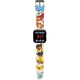 Kids Licensing Montre LED PW19961 - Digital Colorée Enfant avec La Pat' Patrouille - Affichage Heure et Date - Pile CR2032 Incluse